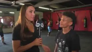 Brie Thiele checks in with MMA fighter, Angela Hill, while she trains in San Diego