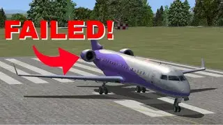 FSX: Bombardier Engine FAILURE After Takeoff (Simulated Failures)