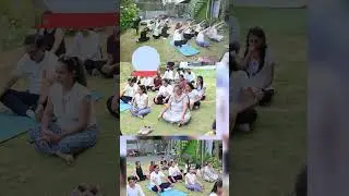 Celebrating Yoga Day at Motogaze Cafe with Success Founders! | #shorts