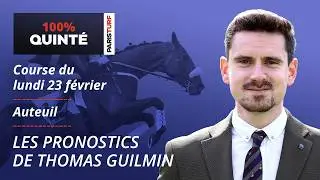 Pronostics Quint&eacute; PMU - 100% Quint&eacute; du Lundi 23 f&eacute;vrier &agrave; Auteuil