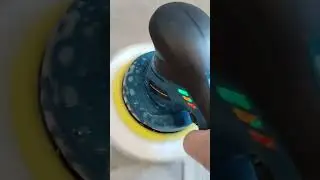12-volt orbital polisher doing foam end cap furniture cleaning
