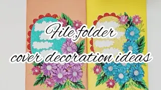 File,folder and Register tags  decoration ideas//Front page design ideas for school Register
