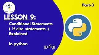 If-else Statements in python| Tamil | part-3 | peak-python in tamil