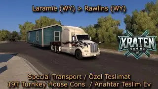 Turnkey House Cons. Delivery / Anahtar Teslim Ev Teslimatı / American Truck Simulator / Logitech G29