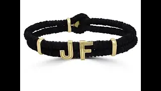 Diamond & Jewellery Secrets by Jack Friedman - Men's Tagg'd Initial Bracelet