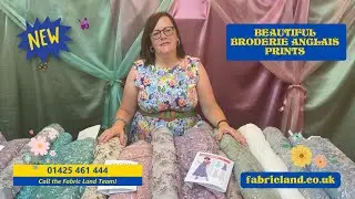 Beautiful Broderie Anglais Prints at Fabric Land | Perfect for Summer Sewing! 🌸✂️
