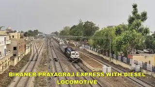 12404 Bikaner Prayagraj Express Comes With Diesel Locomotive Instead Of Electric Locomotive