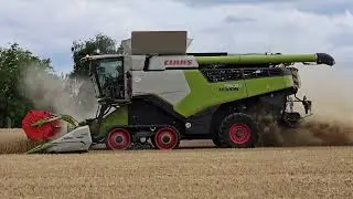 Claas Lexion 7500 Terra Trac in der Sommergerste 2025