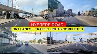 Nyerere Road Dar es salaam BRT lanes and Traffic Lights Done