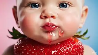 Strawberry Baby ASMR Eating Video..Wholesome video#asmr #satisfying