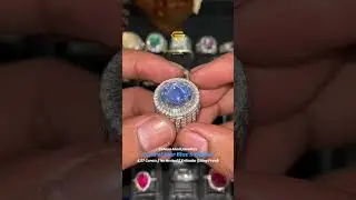 Natural Star Blue Sapphire ( Crystal & Clean ) Ring Perak Microsetting