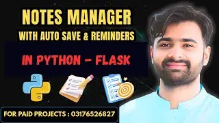 Online Notes Manager using Python Flask | CS619 Final Year Project Virtual University