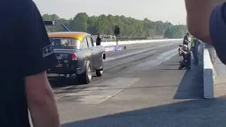 Blasphemi does a burnout! Hot Rod Drag Week 2019