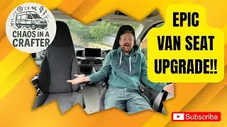 WE RIPPED OUT THE FRONT SEATS - Captain's Seat and Swivel Base Install - Van Build Episode 6