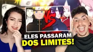 REACT Naruto e Hinata VS. Sasuke e Sakura | Duelo de Tit&atilde;s Part. Fel&iacute;cia Rock e S&aacute;rcelli