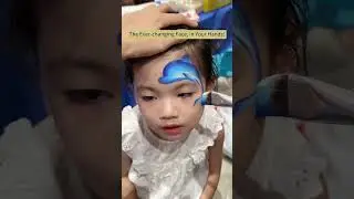Dolphin face painting is so cute  #children #bodypaint #bodypainting #facepainting #facepaint