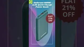 Ammbrane 1000 may Power Bank || Flat 21% OFF || Product Link in Description Box