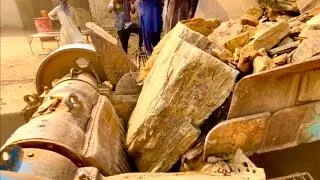 BIG ROCK 🪨 Crusher Machine - FULL Powerfull Process A Giant in Action-Big Rock Crushing 