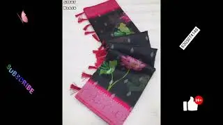 Super sarees with saree Tassels and embroidery blouses # new trending digital print sarees # viral 