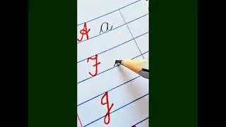 Understanding Capital and small Letter formation are the most important basics in Cursive writing