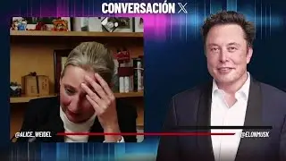 Pl&aacute;tica entre Elon Musk y Alice Weidel (AfD) con traducci&oacute;n al ruso