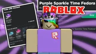 I Traded my Purple Sparkle Time Fedora on Roblox... *MASSIVE WIN*