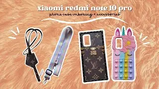 📦📱xiaomi redmi note 10 pro phone case unboxing &mdash; luxurious & cute phone cases with accessories