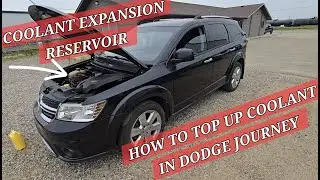 Adding coolant in 2015 Dodge Journey/coolant reservoir location/coolant expansion tank/2009-2020