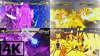 4K — Naruto & Hashirama & Ashura vs Sasuke & Madara & Indra ( CPU vs CPU ) — NARUTO X BORUTO STORM
