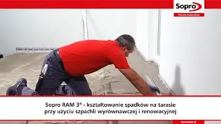 Jak kształtować spadki na tarasie przy użyciu szpachli wyr&oacute;wnawczej Sopro RAM 3&reg;?
