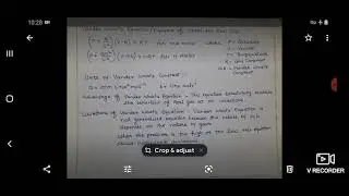 Vander Waal's Gas Equation