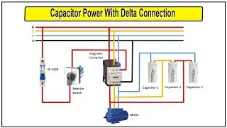 Capacitor Power With Delta Connection | delta connection