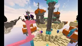 Playing with a GOD bridger |Hypixel Bedwars|