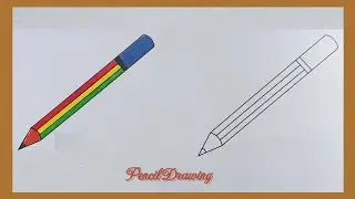 How to Draw a Pencil Step by Step (Very Easy) | Pencil Drawing | Drawing for Kids