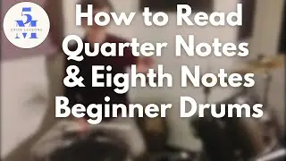 How to Read Drum Music (First Lesson on Reading Using 