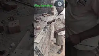 Roof Beam ring making #construction #centring #civilengineering #new