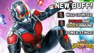 The Antman Buff | Miss Counter | Poison and Shock Immunity and More | Marvel Contest of Champions