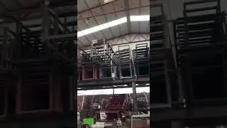 Train Design Quartz And Marble Storing Rack Strong Steel Frame For Granite Warehouse Storage