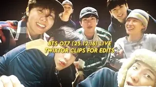 BTS Ot7 ||25.12.16|| Live Twixtor Clips For Edits [HD] @BTS 