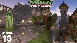 Membuat Tower Penjaga & Membuat Map BaseKu -Minecraft Survival Series Episode 13