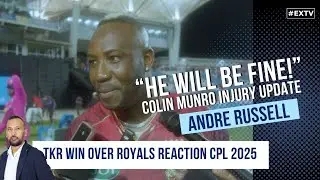&ldquo;I think he will be fine.&rdquo; &ndash; Andre Russell on Colin Munro | TKR Celebrate Win vs Barbados Royals