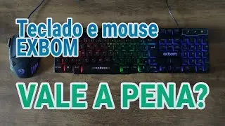 Kit Teclado Mouse Semi Mec&acirc;nico Gamer 2400Dpi Led Rgb &Oacute;ptico + Exbom | VALE A PENA?