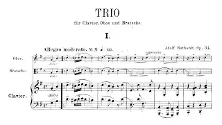 Adolf Ruthardt &ndash; Trio for Piano, Oboe and Viola