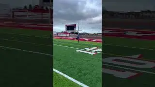 PRACTICING JUMP PASS #sports #shorts #football #kidsvideo #kids #9U Football