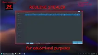 RedLine: For Educational Purposes | No Webhook or Telegram Bot Needed