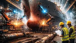 Inside a $150 Million Mega Cargo Ship | Step-by-Step Engineering & Shipbuilding Process