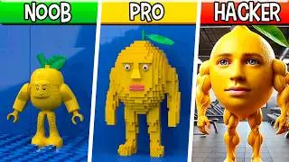 LEGO Mon Mon Mon Lemon : Noob, Pro, HACKER! / (Cursed New Italian Brainrot)