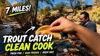 Hiking the Creek & Catching Dinner | Trout Catch Clean Cook