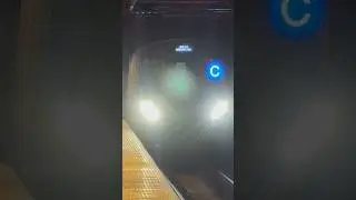168 St bound R211A C Train Arriving @ Cathedral Parkway-￼110 Street