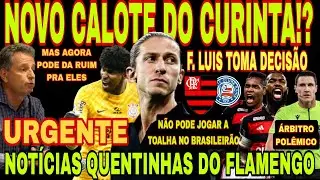 FLAMENGO: NOVO CALOTE DO CORINTHIANS! HUGO,  FILIPE LUIS N&Atilde;O VAI JOGAR A TOALHA, ARBITRO DEFINIDO E+